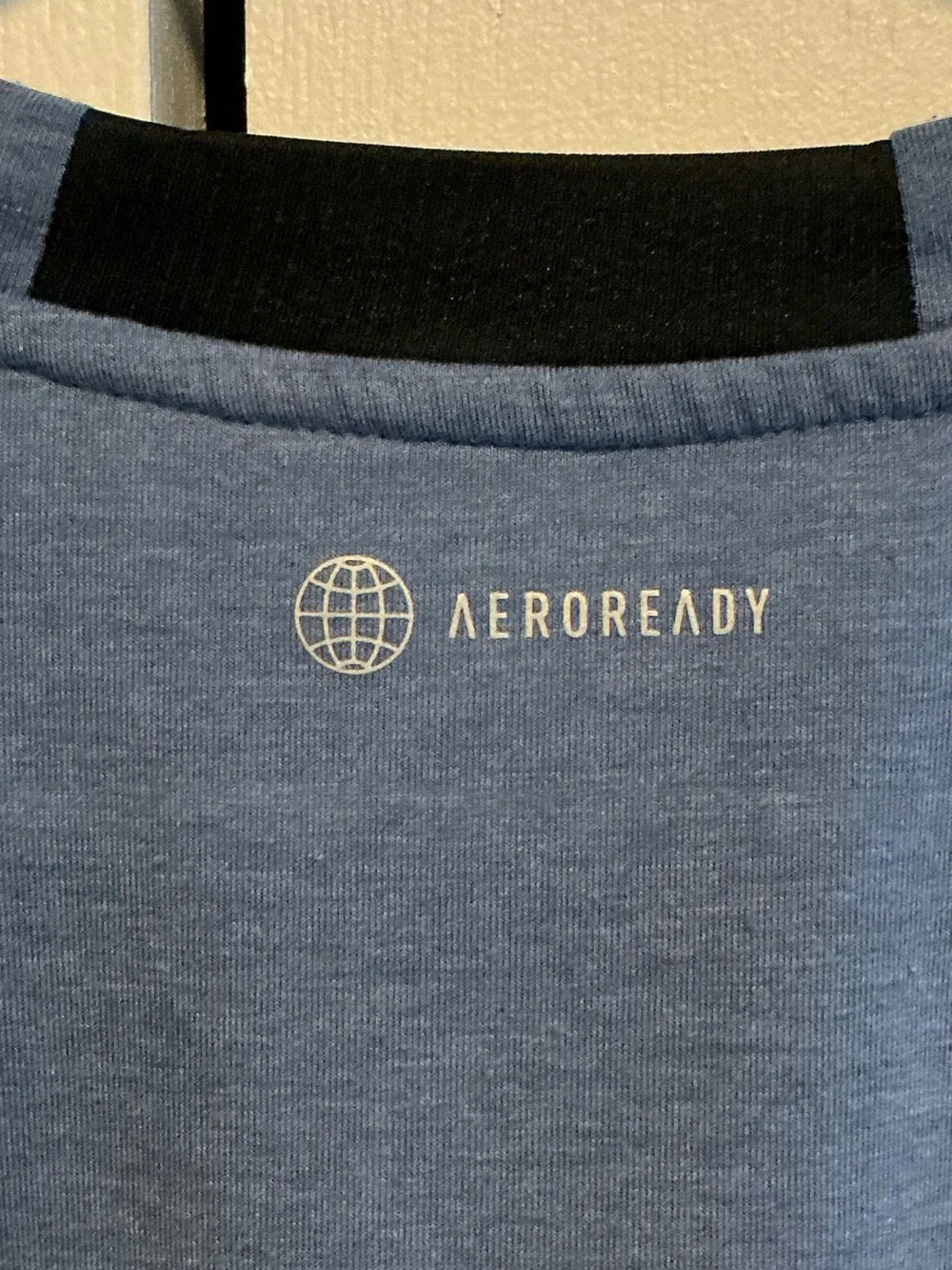 adidas Men's Heather Slate Blue Athletic Crewneck Tee